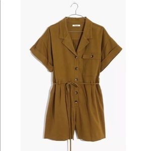 Madewell Safari Romper w/ Pockets L